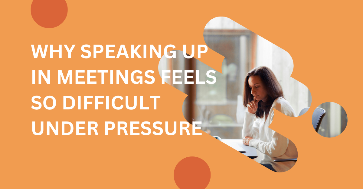 Speaking up in meetings